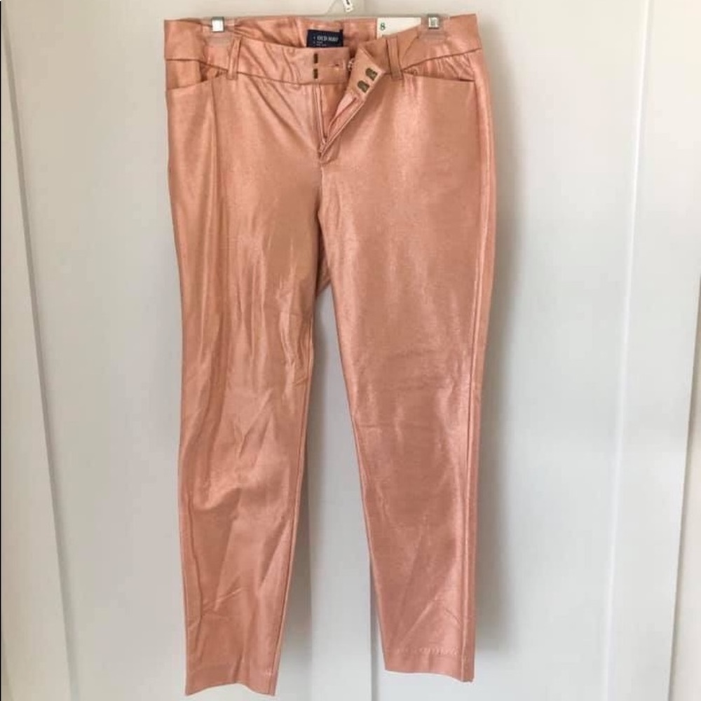 NWT Old Navy Rose Gold Pixie Pants size 6